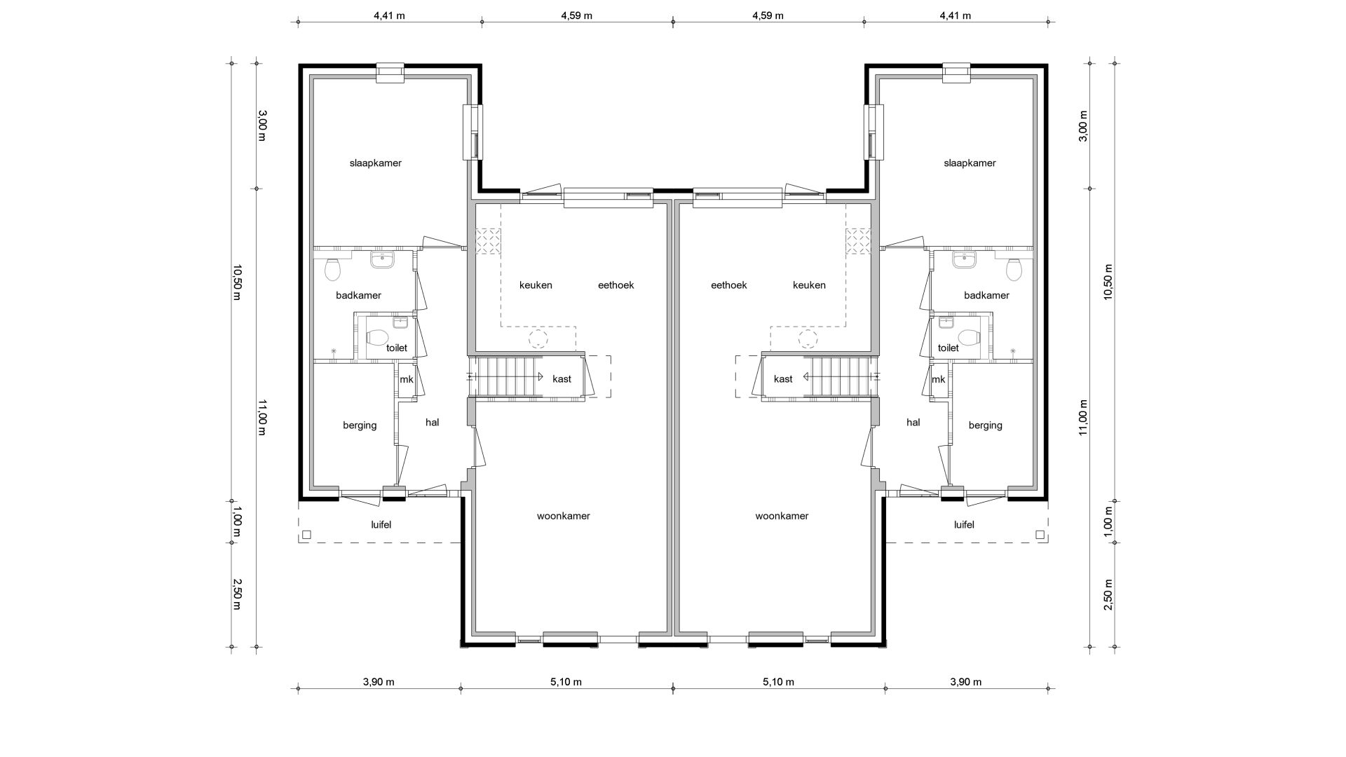 begane grond - woning zonder opties