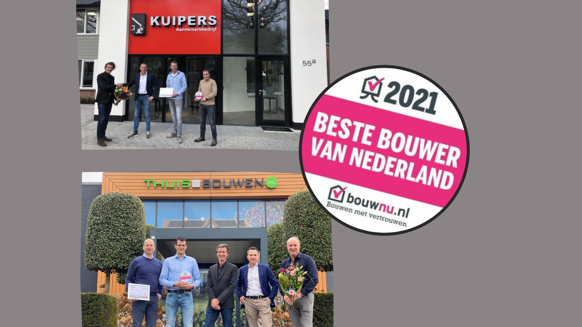ThuisinBouwen en Kuipers uitgeroepen tot Beste Bouwer van Nederland